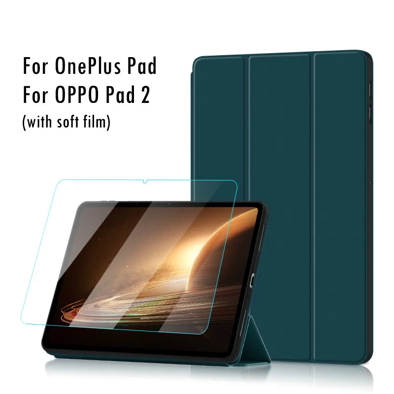 

Case For OPPO Pad 2 Tablet 11.61 inch Ultra Slim Tri-Folding Protective Shell For OnePlus Pad 11.61 inch Cover with Soft Film