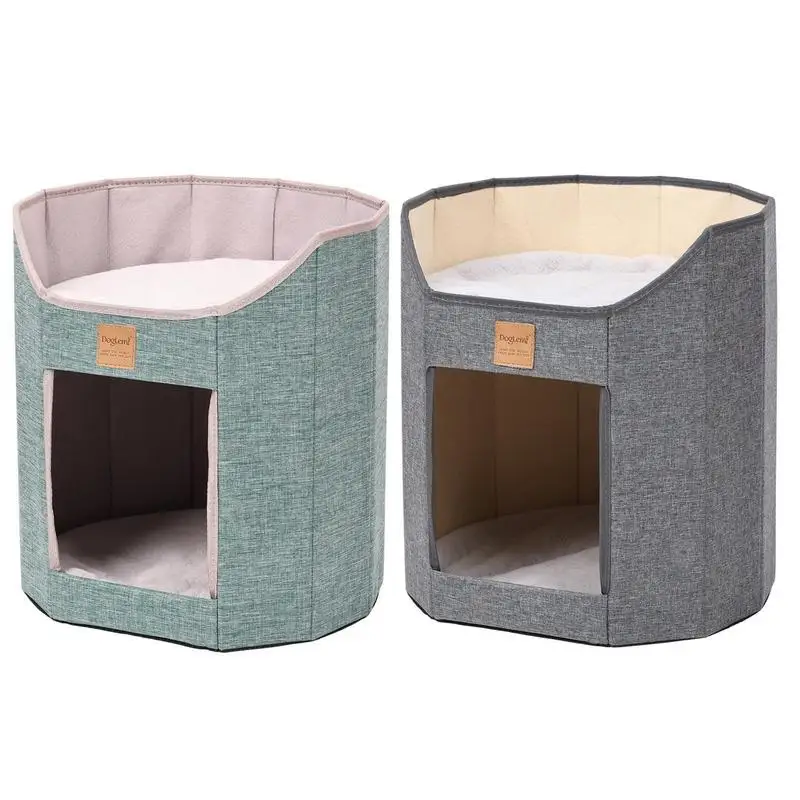 

Кровать для кошек, домашних питомцев, туннель, Интерактивная Игровая палатка, игрушечная кровать для кошки, двойного использования, комнатная Нескользящая корзина, удобное тренировочное оборудование