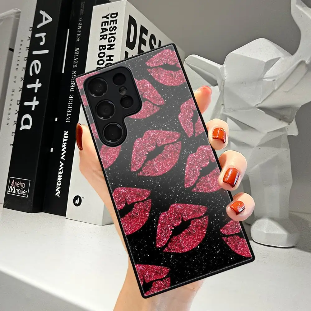Фото Винтажный чехол для телефона с принтом леопарда и сердечек для Samsung Galaxy A17 16 15 14 13 57 37 27 26 35 53 24 34 с закаленным стеклом. №2