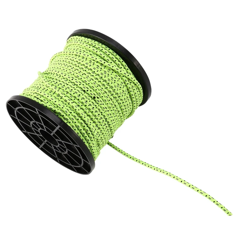 4 мм 50 м/16 фута светящаяся в темноте светоотражающая веревка для палатки шнур