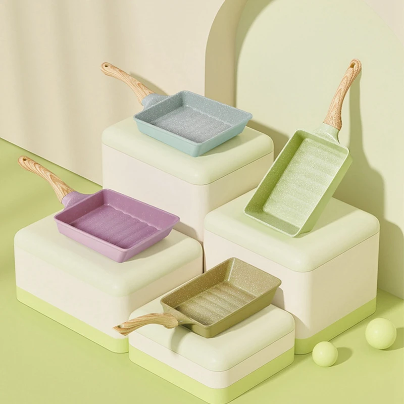 Японская прямоугольная фотосковорода для яиц кухонная сковорода с