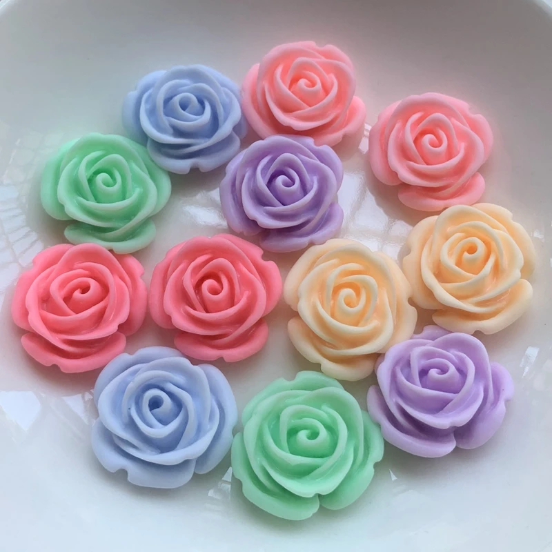 

20 мм розы из смолы с плоской спинкой DIY Ювелирные изделия/сотовый телефон/Свадебный декор со стразами Аппликация с плоской спинкой Стразы 20 ...