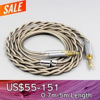 type6 756 core 7n litz occ silver plated earphone cable for tago t3 01 t3 02 studio klipsch hp 3 heritage 3 5mm pin headphone
