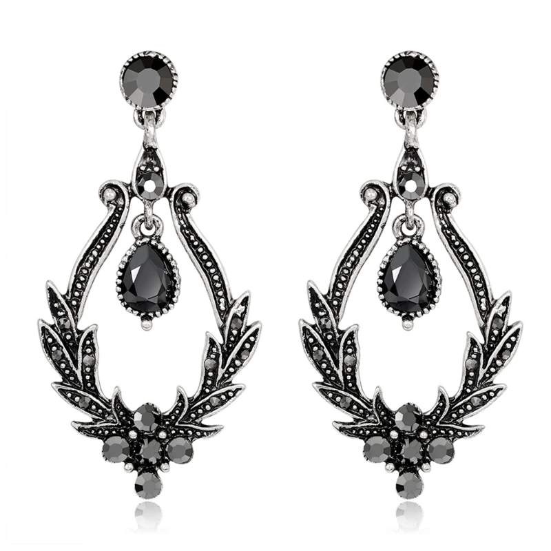 

European American Fashion Jewelry Design Sense for rhinestone Earrings Female Bohemian Retro Light Luxury Jewelry Earrin
