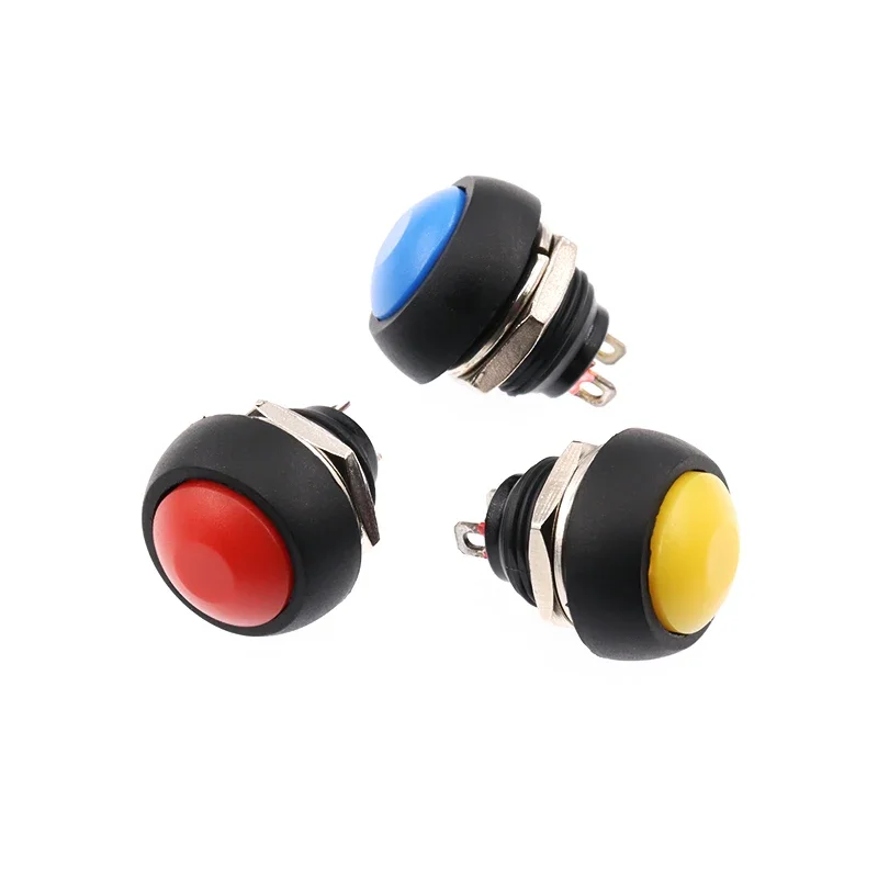 5 шт. 2-контактный мини-переключатель 12 мм 1A водонепроницаемый переключатель pbs33b В