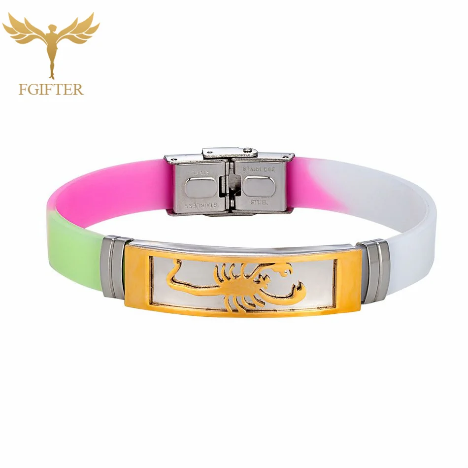 Браслет в готическом стиле с застежкой из нержавеющей стали