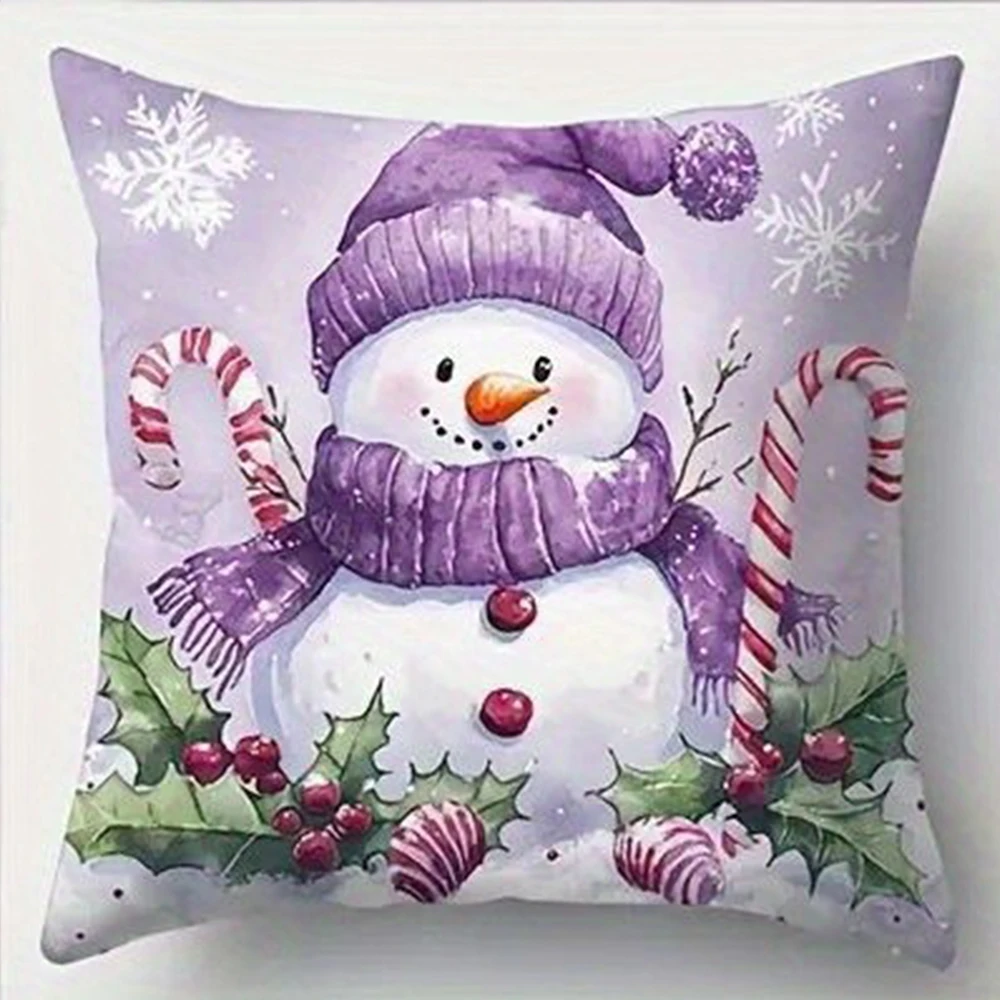 

Рождественское украшение наволочка Санта-Клаус Снеговик наволочка диванная подушка комплект украшение дома новогодний подарок