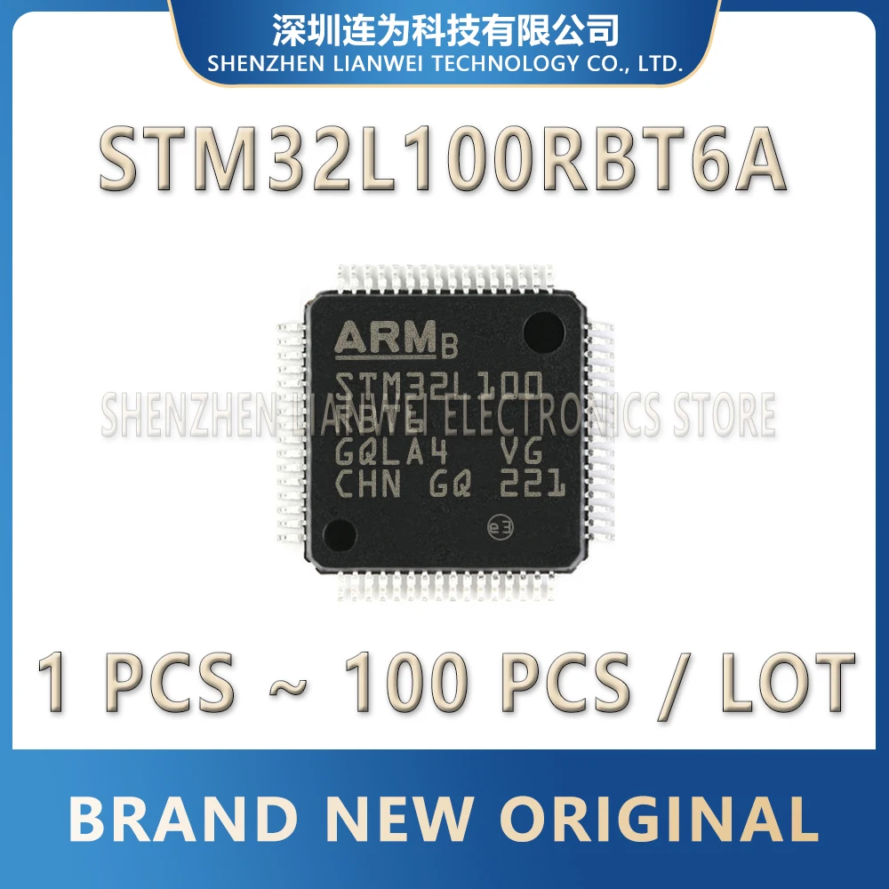 

STM32L100RBT6A STM32L100RBT6 STM32L100RB STM32L100 STM32L STM32 STM IC Chip LQFP-64