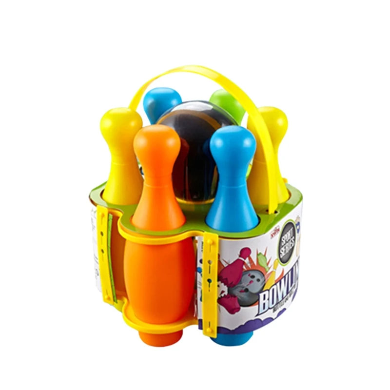 

10 контактов 1 мяч детский спортивный шар для боулинга набор игрушек красочный для детей на открытом воздухе в помещении для игр