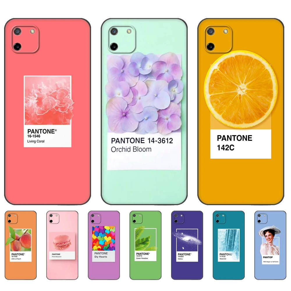 

Black tpu Case For OPPO Realme 8i C25 C25S C11 2020 2021 C20 C21 C21Y C25Y Back Candy Fruit Cookies sunshine sky Novelt Fundas