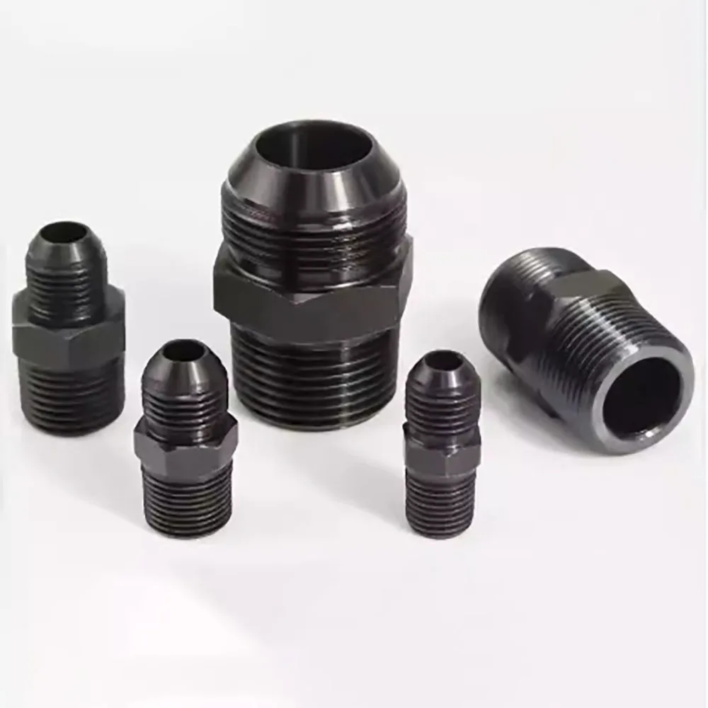 Фото AN3 AN4 AN6 AN8 AN10 AN12 до 1/8 1/4 3/8 1/2 3/4 NPT Адаптер с масляным охлаждением Универсальный прямой переходник для топливного шланга Фитинг с резьбой для труб №3