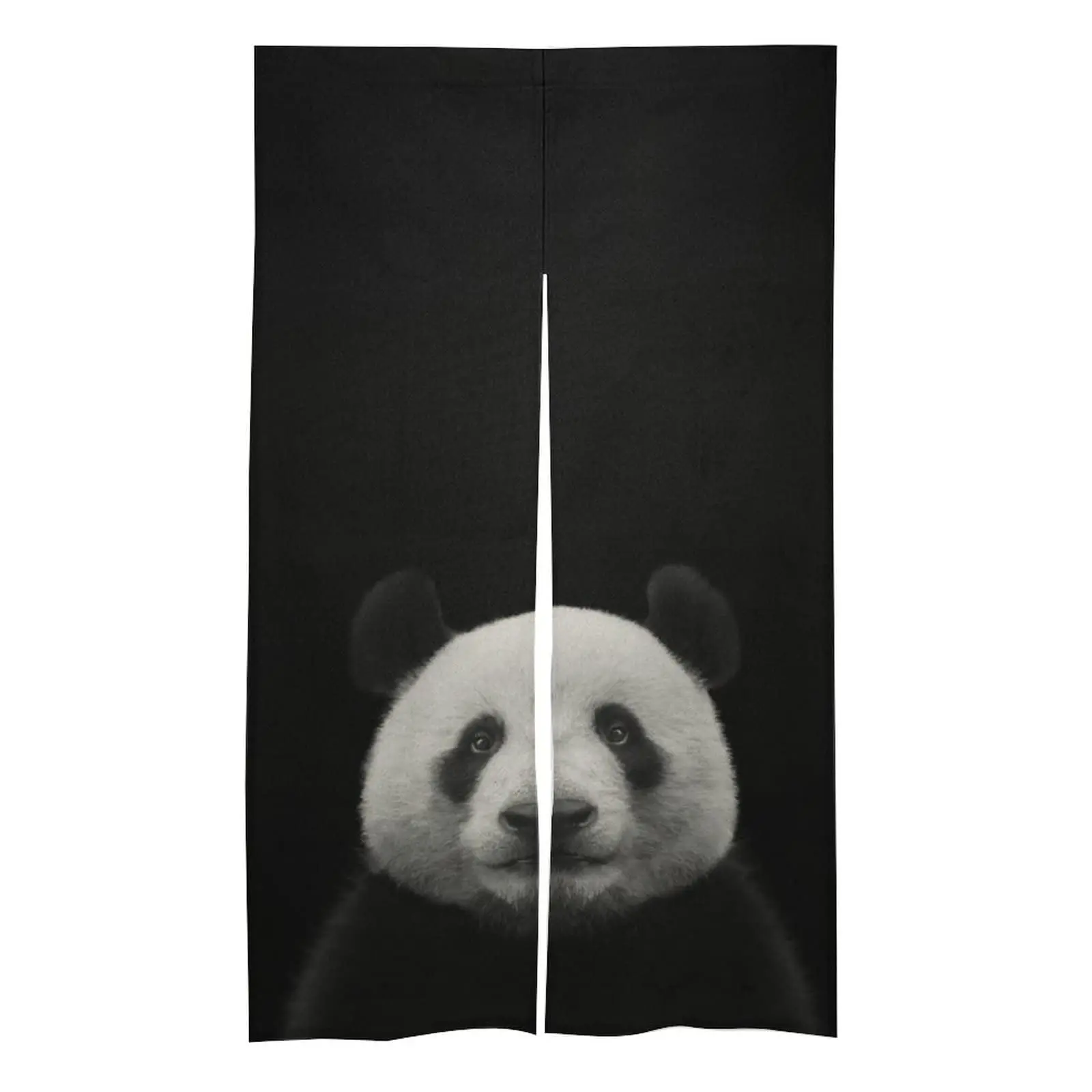 Животные панда Акварельная дверная занавеска для чулана в японском стиле