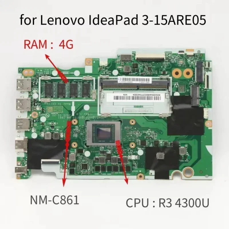 

Материнская плата Lenovo IdeaPad 3-15ARE05 NM-C861
