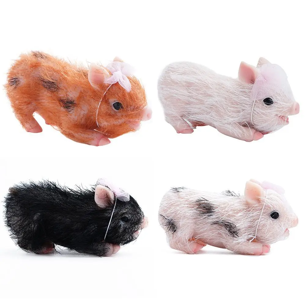 Мягкая силиконовая кукла в виде свиньи 5 дюймов реалистичные куклы-реборн