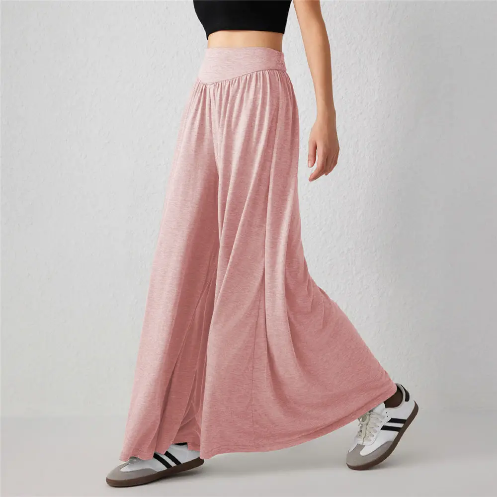 Женские расклешенные брюки большого размера Мягкие штаны для йоги и фитнеса