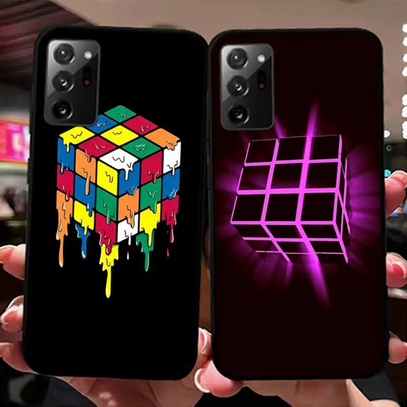 

Rubik's cube Phone Case for Samsung Note 5 7 8 9 10 20 pro plus lite ultra A21 12 72