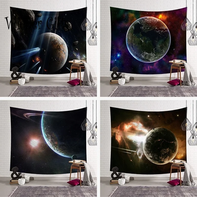 

Universe earth Hanging Leisure bedroom Wall blanket Decor Various styles Psychedelic Abstract Carpet Cloth Tapestries