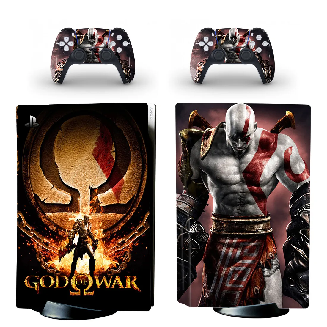 

God of War PS5 Disc Skin Sticker Cover for Playstation 5 Console & Controllers Decal Vinyl Protective Disk Skins