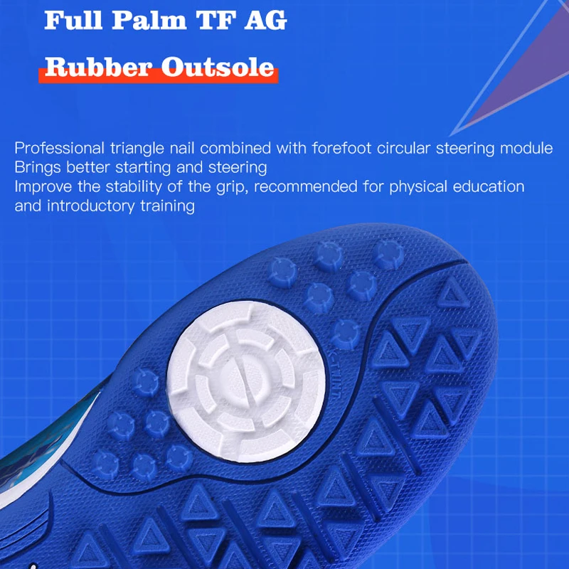 KELME Kid's Professional Soccer Shoes Grass TF Football Boots Boys Football Training Shoes Girls Football Sneakers ZX90113052