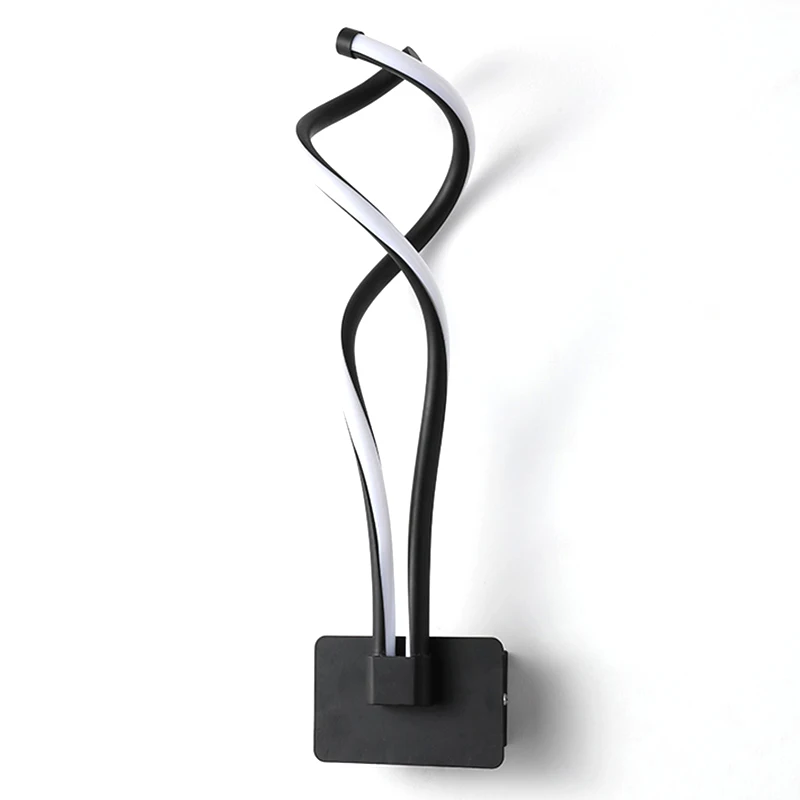 

Modern LED Wall Lamp Living Room Bedroom Bedside Black LED Sconce Corridor Wall Light Indoor Decor Lighting Fixtures