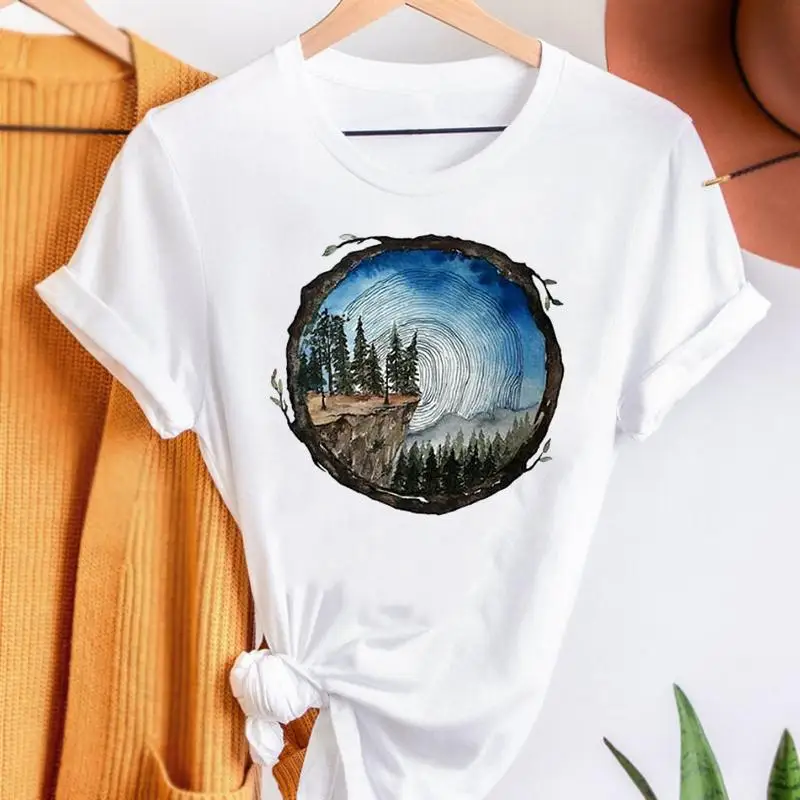 

Summer Fashion Graphic T Shirt Women Tops Base O-neck White Black Tees shirt femme Cartoon Funny Kawaii Clothing Girls Tshirt