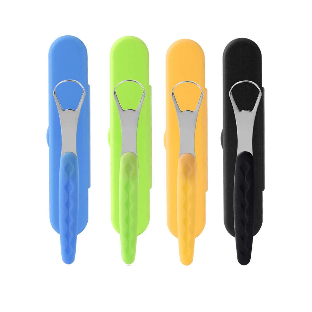 Портативный однослойный скребок для языка многоразовый чехол щетки полости рта