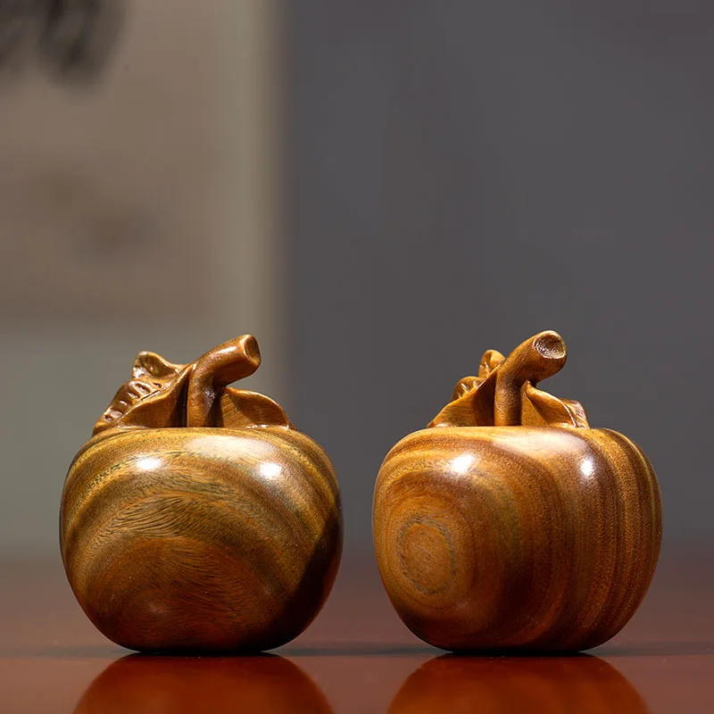 XS768-5 Рождественская скульптура из зеленого сандалового дерева украшение с