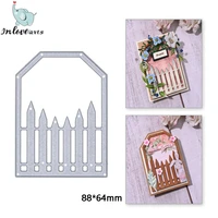 inlovearts garden fence metal cutting dies for diy frame tag scrapbooking album decorative crafts embossing paper cards making