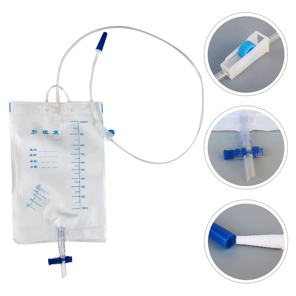 

3Pcs Drainage Tube Bandages Urinary Leg Bag Urine Leg Bag Drainage Collection Bag Urine Catheter Bag