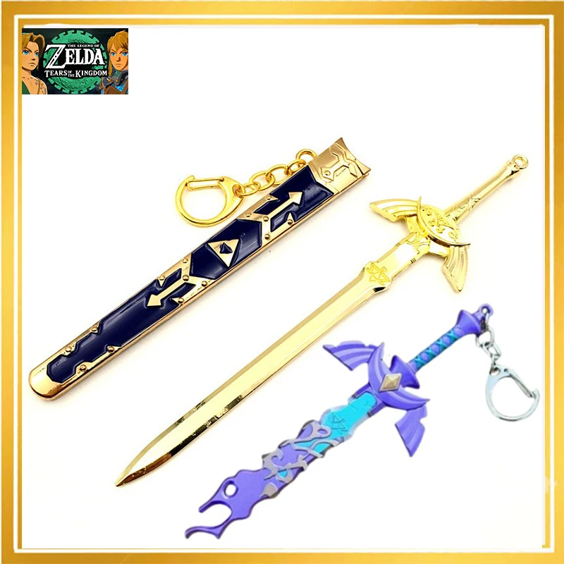 

Game The Legends of Zeldas keychain action figure Link Hero Master Keyring Cosplay Model chaveiro Metal toys gifts