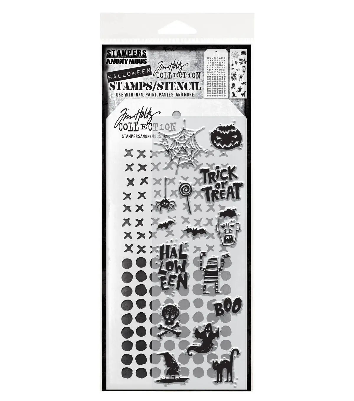 

Halloween Spooky Scribbles Mini Clear Stamps Stencil Set For DIY Scrapbooking Photo Album Craft Decorat Card Handcraft Gift Card