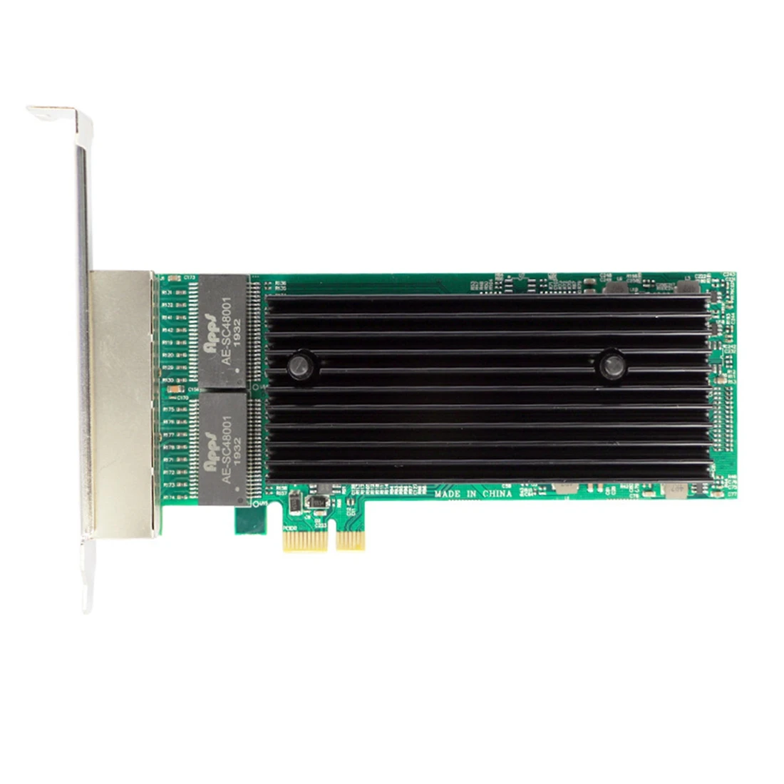 

4 порта PCIE X1 1000M PCIe Gigabit Ethernet с двумя портами RJ45 Lan сетевая карта чип для Intel 82576EB сеть (4 порта)