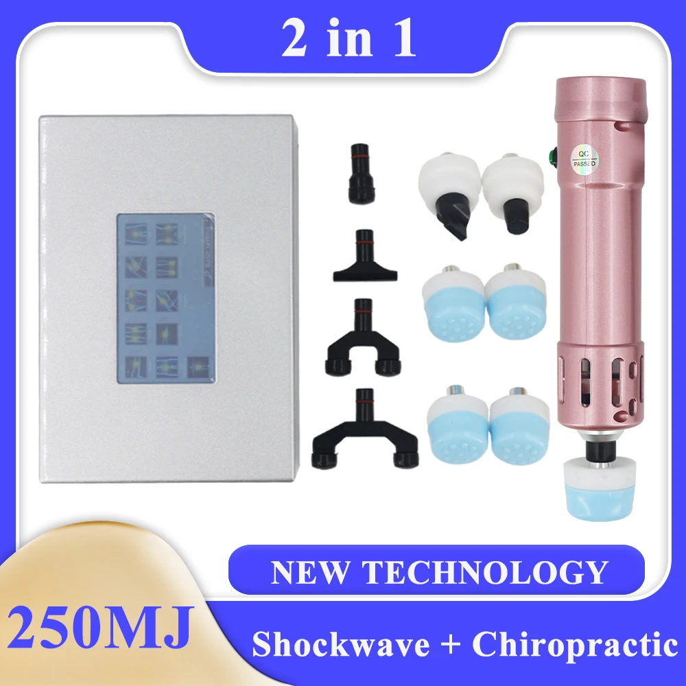 

Портативная машинка для ударно-волновой терапии, 2 в 1, хиропрактика, инструменты для улучшения циркуляции крови, ударно-волновой теннисной ...