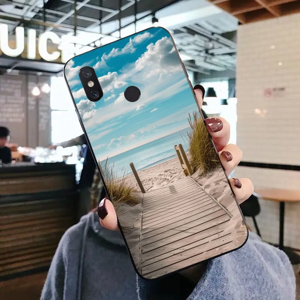 Летний Пляжный чехол для телефона Xiaomi Mi 5X 8 9 10 11 12 lite pro 10T PocoX3pro PocoM3 Note
