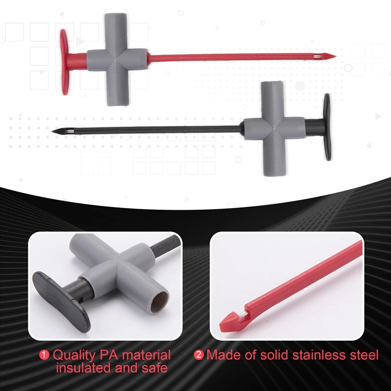 Автомобильный мультиметр P5010 щуп для прокола заднего хода с зажимами 4 шт.