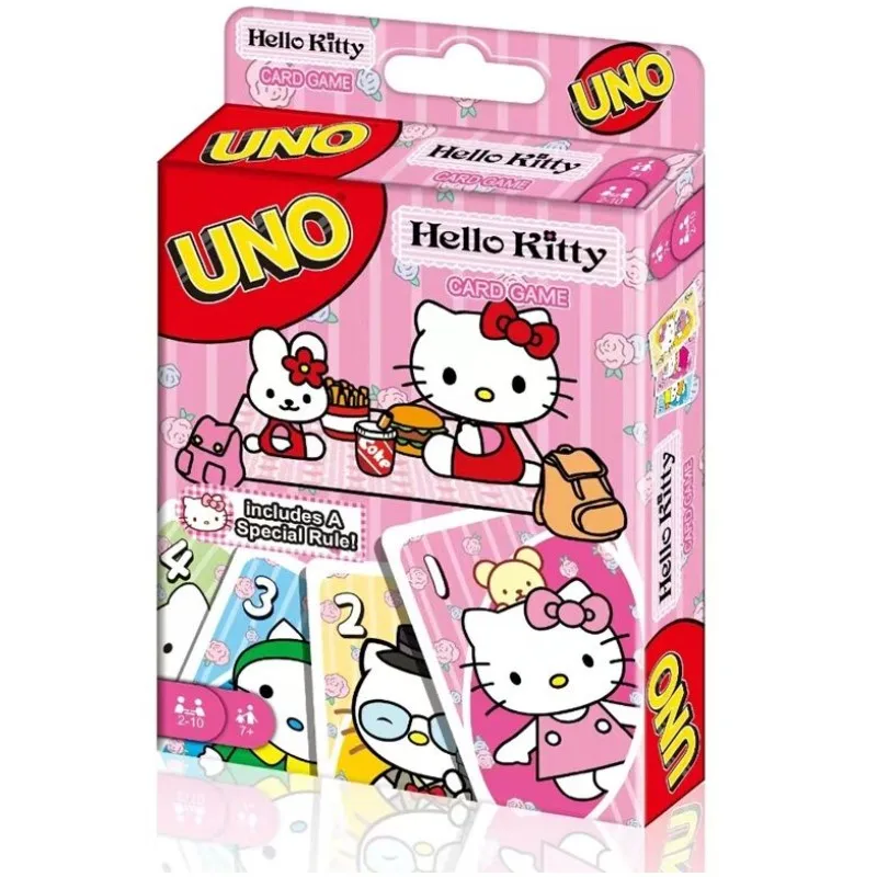 Mattel Games Uno Тематическая Карточная Игра Hello Kitty Для Семейной Ночи Специальные