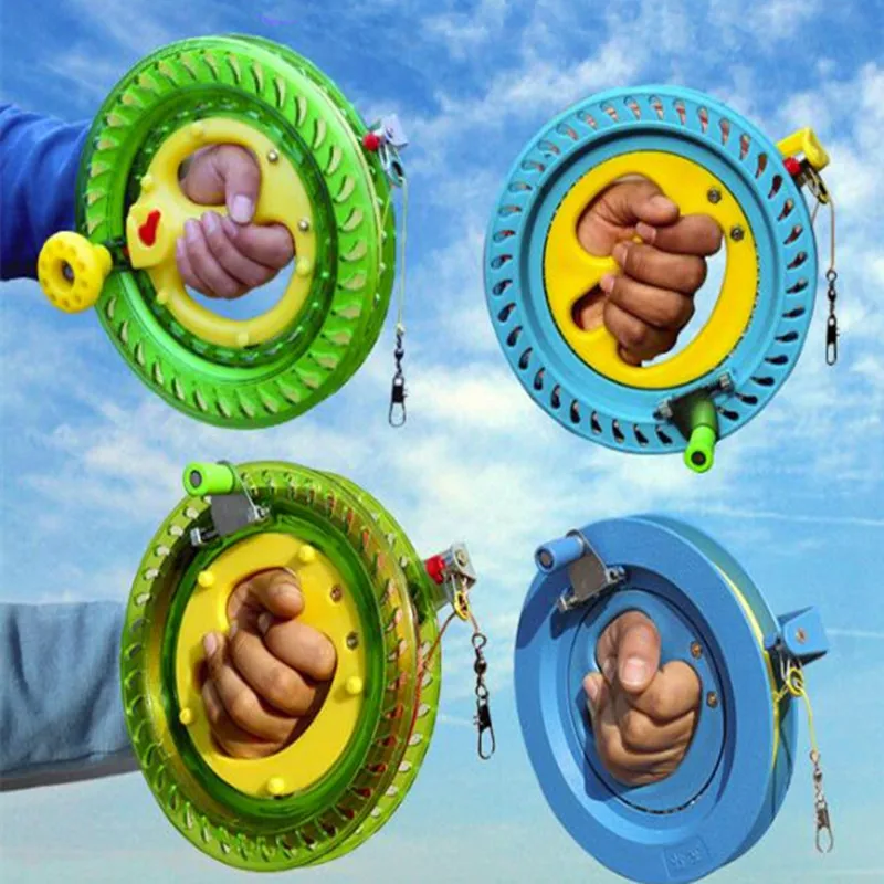 

Катушка для воздушного змея, круглая синяя, 200 м