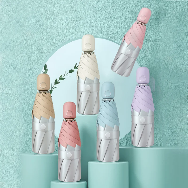 

ZUODU УФ-защита женский зонт автоматический мини карманный маленький портативный зонтик с серебряным покрытием Guarda Chuva складной подарок идеи