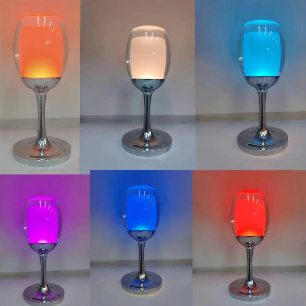 

RGB LED Table Light Bulb Control Color and Brightness Adjustable