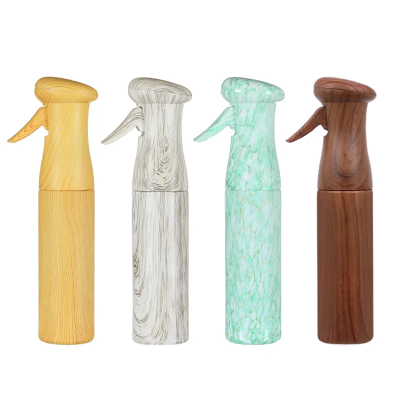 

250ml Refillable Bottles Hairdresser Sprayer High Quality Plastic Water Wood Grain Make Up Tools Containers Spray Bottle Purfume