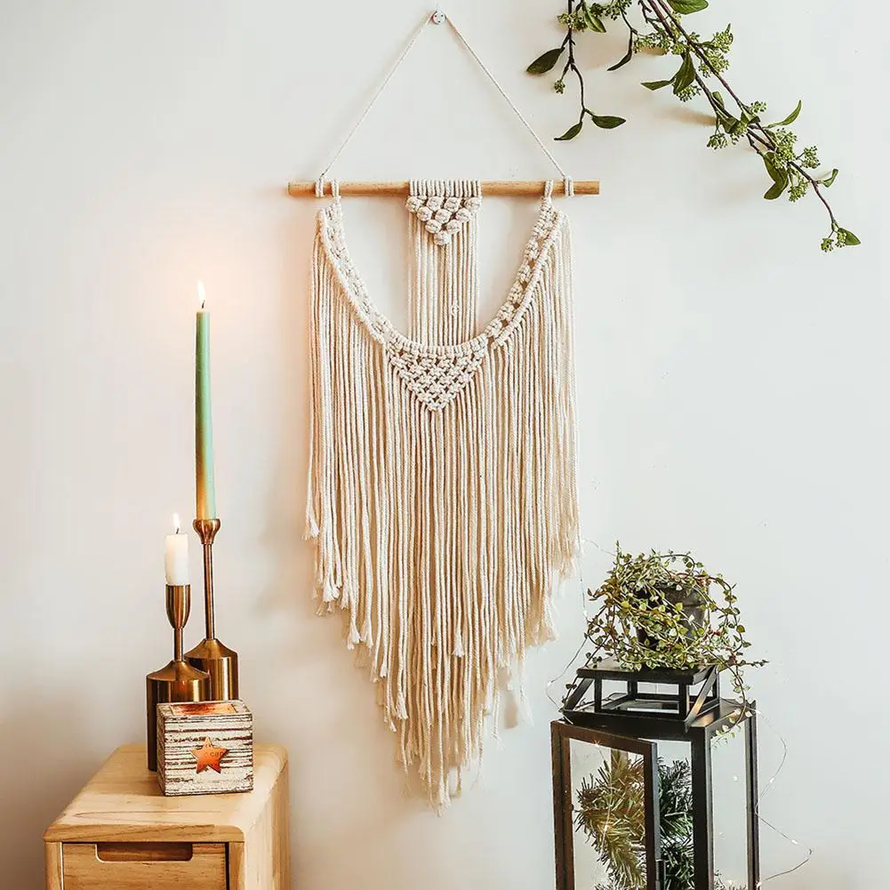 

Богемный Тканый гобелен, хлопковый настенный гобелен ручной работы, макраме, гобелены, Настенный декор, декор для детской комнаты, украшени...