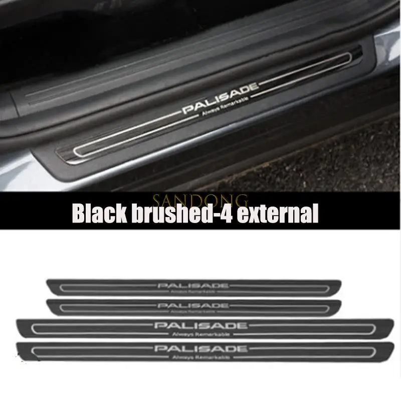 

Импортная пороговая панель Hyundai palisade, Модифицированная приветственная педаль, специальная металлическая отделка педали