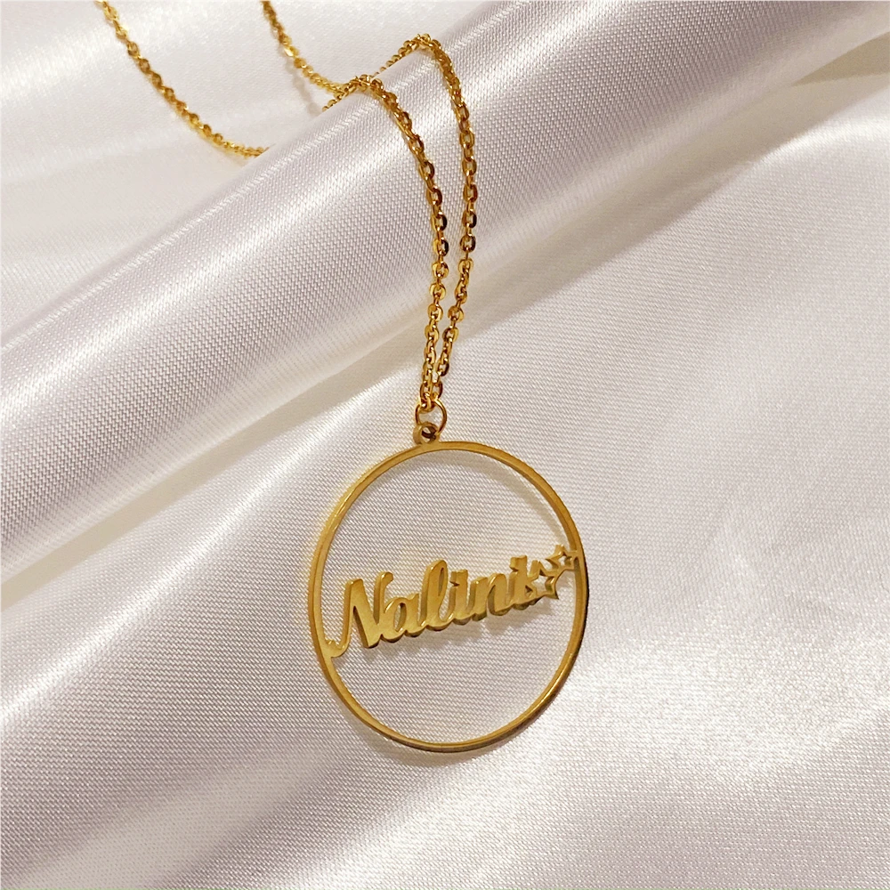 

Stainless Steel Customized Name Necklaces for Women Personalized Necklace Stethoscope Letter Heart Butterfly Pendant Jewelry