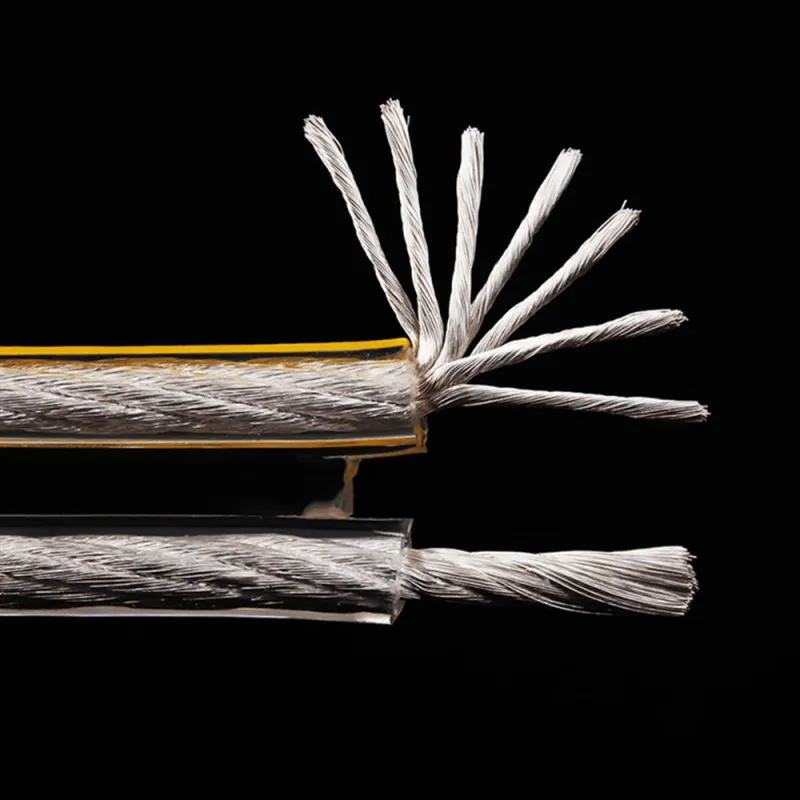 DIY громкий динамик Hi-Fi линия аудио кабель без содержания кислорода медь OFC