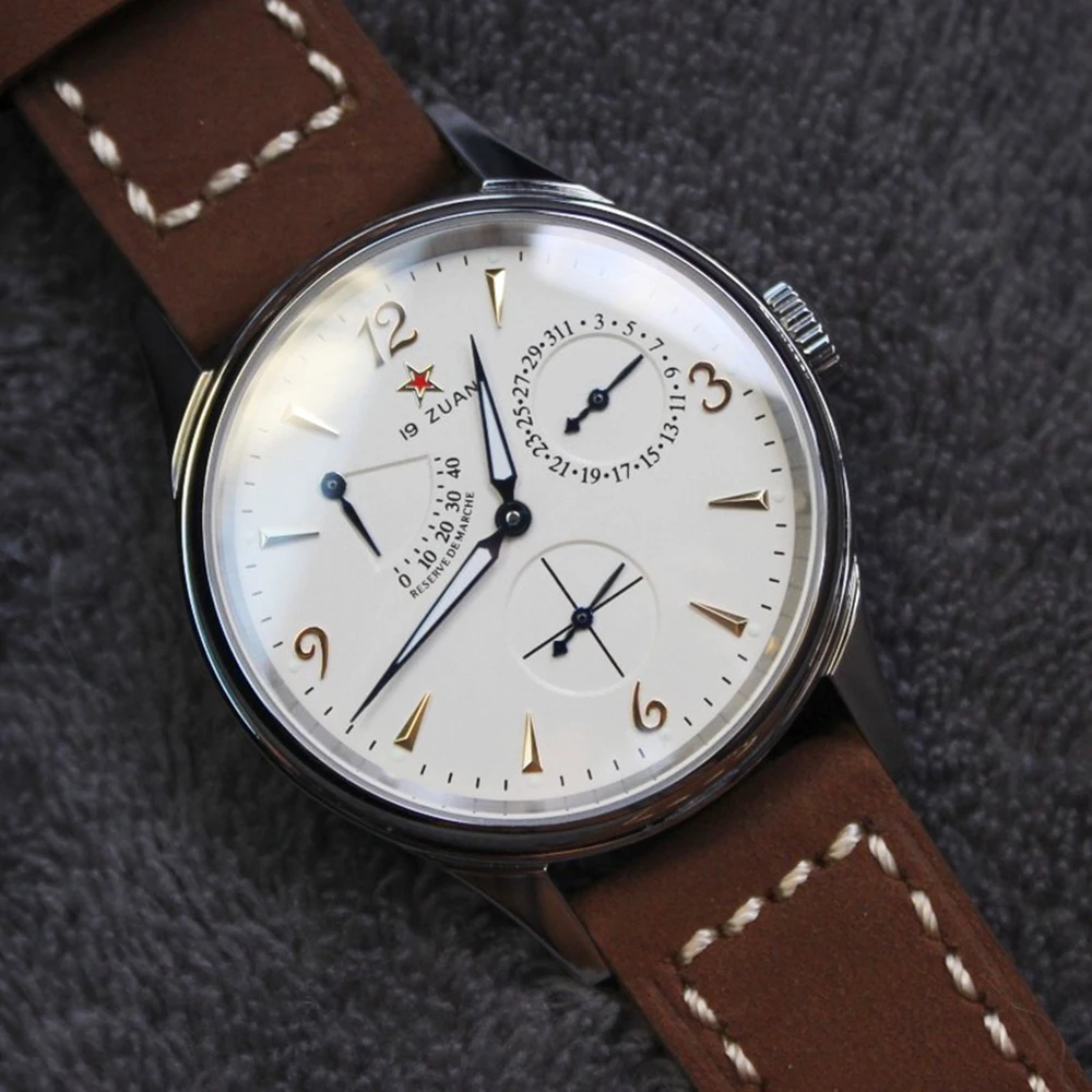 

Retro 1963 Watch Automatic Seagull St1780 Men's Mechanical Watch Vintage 40mm Military Wristwatch Tianjin Homage Luminous clocks