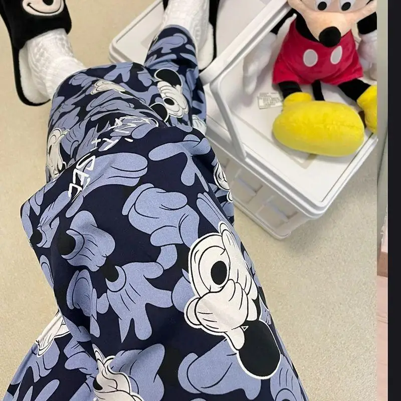 Милые летние женские пижамные брюки с принтом в стиле аниме Snoopy для ношения