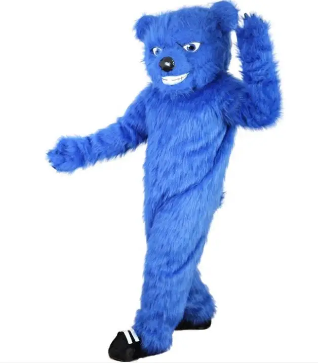 Long Hairy Plush Furry Costuming Bear Mascot Costumes Cartoon Fancy Dress Masks Party Fursuit Cosplay Anime Costume Halloween