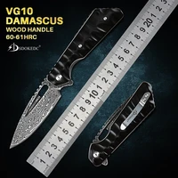 sdokedc knives vg10 damascus utility pocket folding knife tactical military jackknife for edc survival hunting self defense