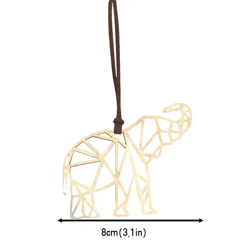 Подвеска в виде слона с деревянными ломтиками подвеска подвесное украшение