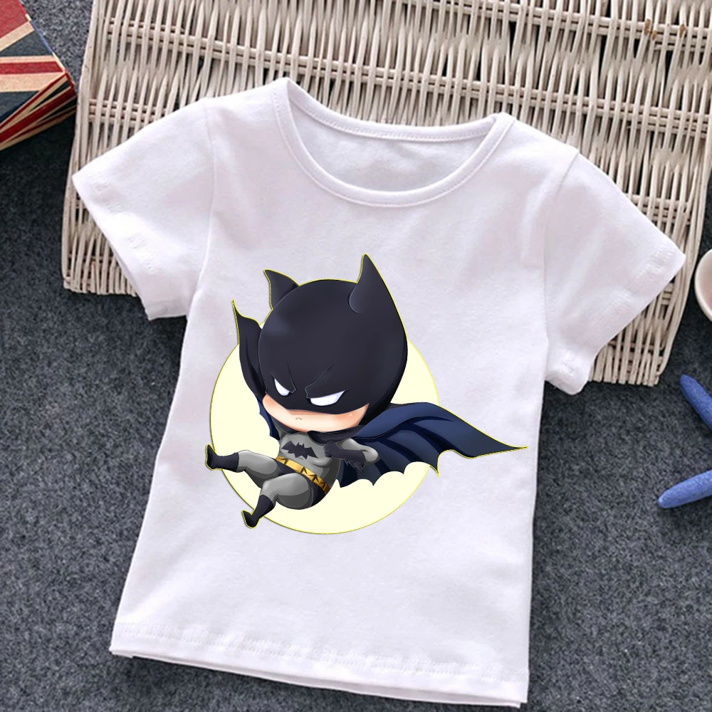 Summer Kids Clothes Boys T-Shirts Toddler Children Cartoons Kawaii Cute Fashion Super Hero Top Boy Girl Tee,Drop Ship